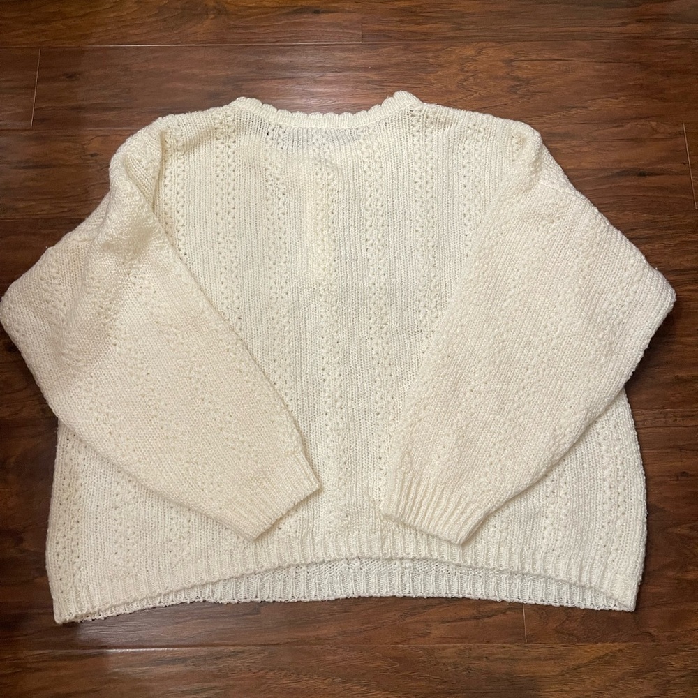 Maggie Lawrence Collection Cottage Core Henley Sweater Size 26/28 - Picture 3 of 3